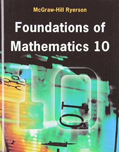 Foundations of Mathematics 10 Student Edition