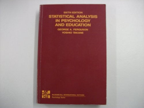 Statistical Analysis in Psychology and Education