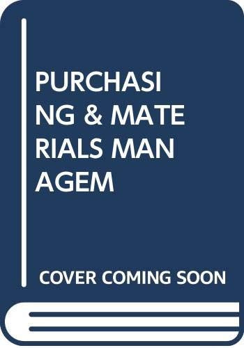 PURCHASING & MATERIALS MANAGEM