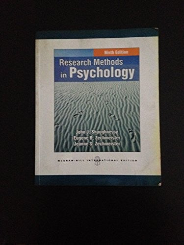 RESEARCH METHODS IN PSYCHOLOGY