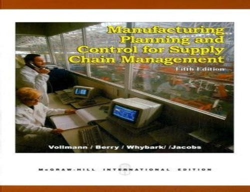 Manufacturing Planning and Control Systems