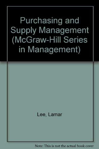 Purchasing and Supply Management
