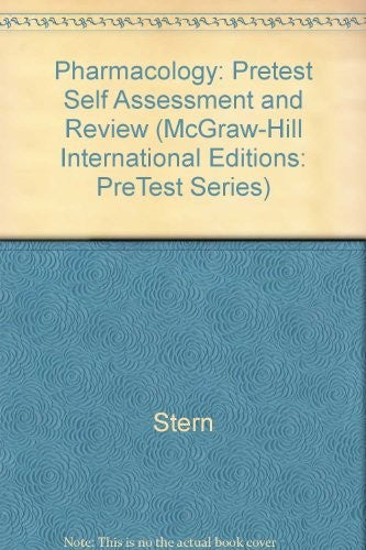 Pharmacology: Pretest Self Assessment and Review