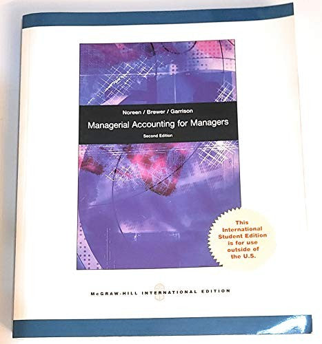 Managerial Accounting for Managers