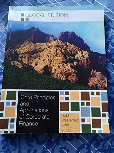Corporate Finance: Core Principles and Applications