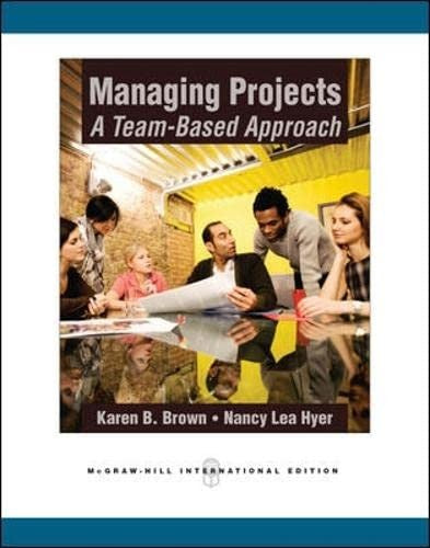 Managing Projects: A Team-Based  Approach