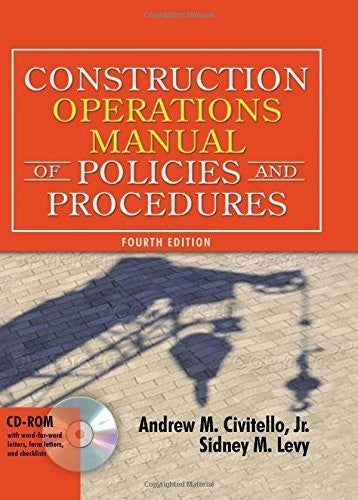 Construction Operations Manual of Policies and Procedures