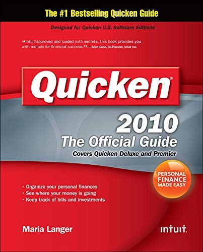 Quicken 2010 the Official Guide