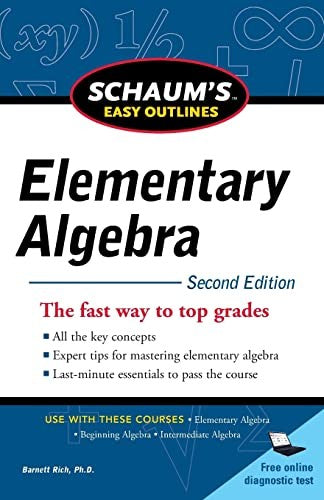 Schaum's Easy Outline of Elementary Algebra, Second Edition