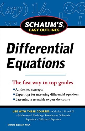 Schaum's Easy Outline of Differential Equations, Revised Edition