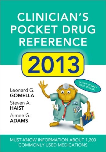 Clinicians Pocket Drug Reference 2013