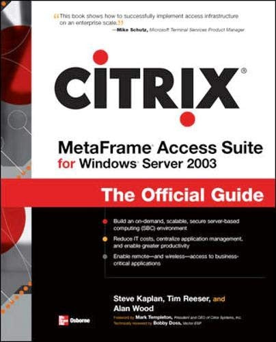 Citrix MetaFrame For Windows Server 2003
