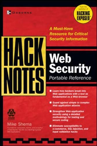 HackNotes Web Security Pocket Reference
