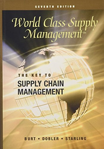 World Class Supply Management:  The Key to Supply Chain Management with Student CD (Cases)