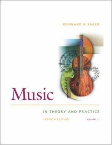 Music in Theory and Practice Vol 2 with Audio CD