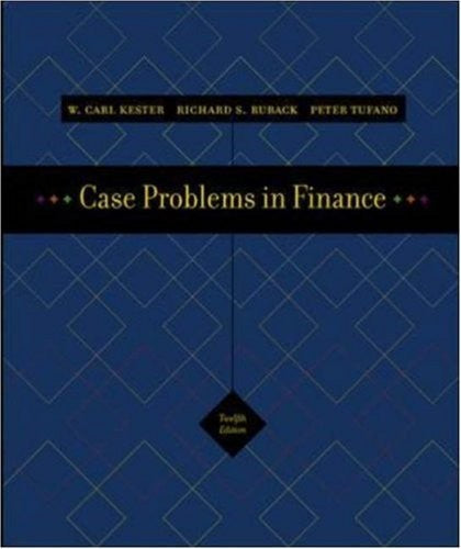 Case Problems in Finance + Excel templates CD-ROM