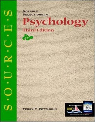 Notable Selections in Psychology