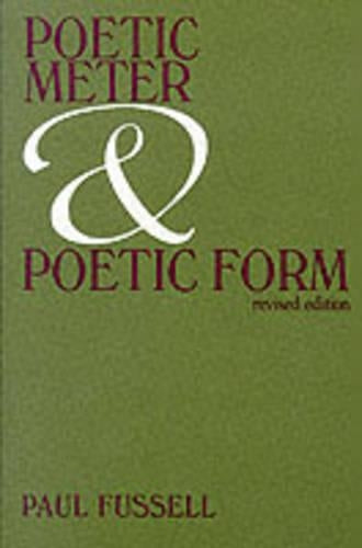 Poetic Meter and Poetic Form