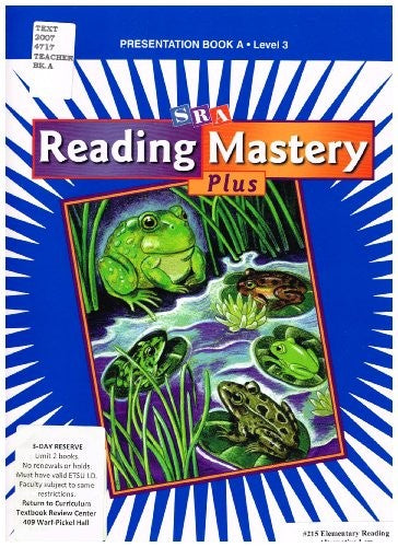 Reading Mastery 2001 Plus Edition Level 3, Teacher Presentation Book A