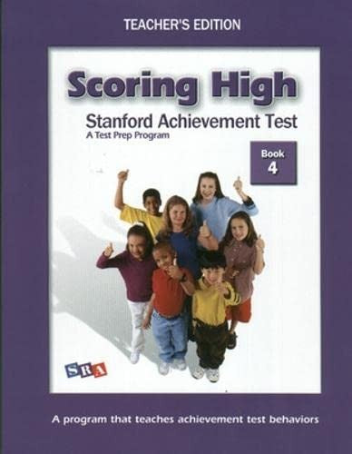 Scoring High on SAT, Teacher Edition Grade 4