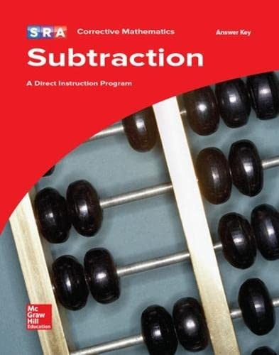 Corrective Mathematics Subtraction, Additional Answer Key