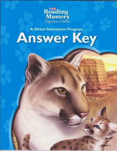 Reading Mastery Reading/Literature Strand Grade 3, Answer Key