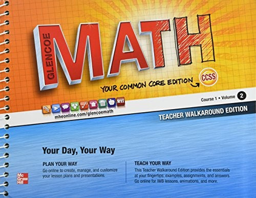 Glencoe Math Common Core, Course 1 Volume 2, Teacher's Edition