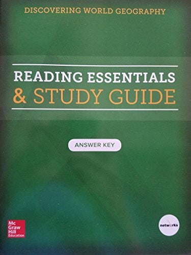 Discovering World Geography Reading Essentials  Study Guide Answer Key
