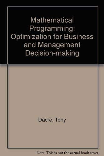 Mathematical Programming