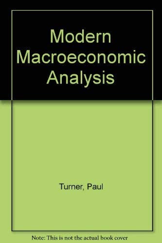 Modern Macroeconomic Analysis