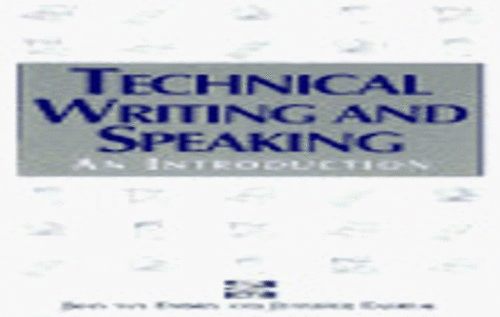 Technical Writing And Speaking: An Introduction
