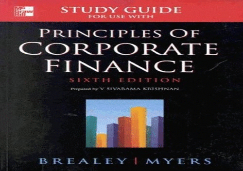 Principles of Corporate Finance: Student Study Guide
