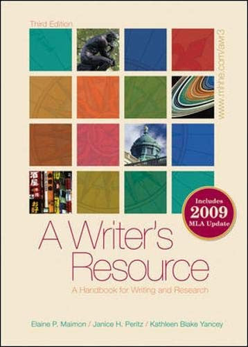 Writer's Resource 2009 MLA Update