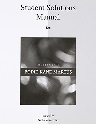 Investments Solutions Manual