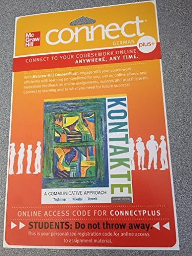 Connect (with Digital Wblm) Introductory German 720 Day Access Card for Kontakte