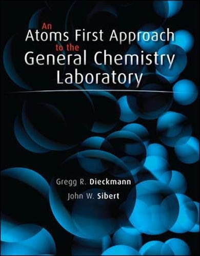 An Atoms First Approach to General Chemistry Laboratory Manual By Gregg ...