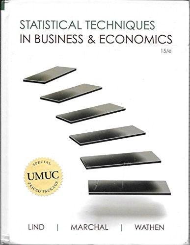 Statistical Techniques in Business and Economics
