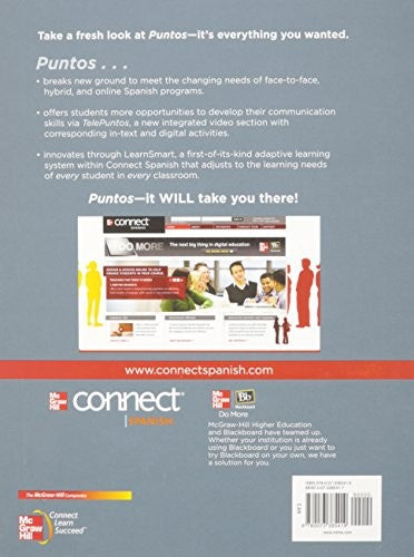Puntos Textbook + Connect Spanish Plus (W/Wk/LM, eBook, and Learnsmart)