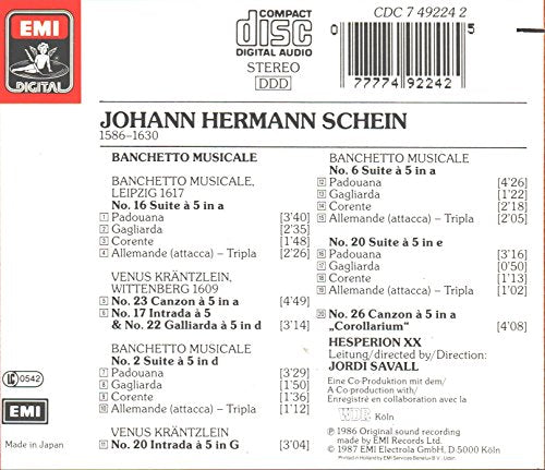 Johann Hermann Schein (Import)