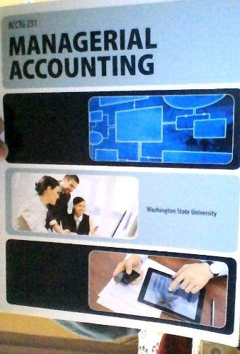 Managerial Accounting  Washington State University McGraw Hill w access code