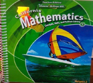 California Mathematics Teacher Edition Grade 7 (Concepts, Skills, and Problem Solving, Volume 2) by Day (2009-05-03)