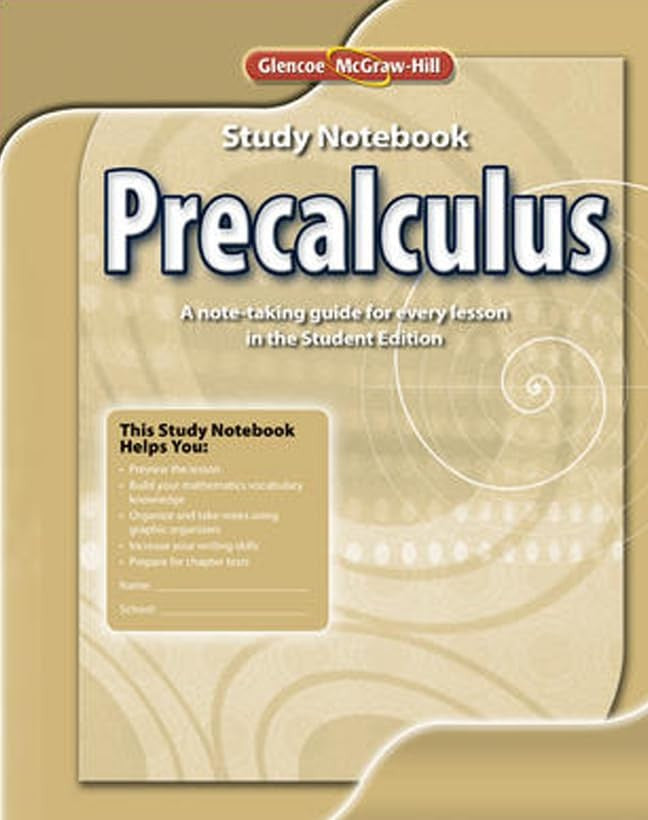Precalculus, Study Notebook