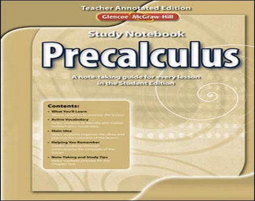 Precalculus Study Notebook Teacher Annotated Edition