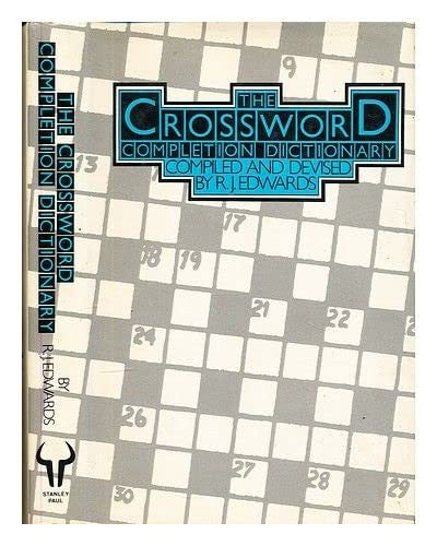 The Crossword Completion Dictionary