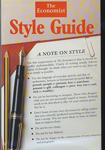 "Economist" Style Guide