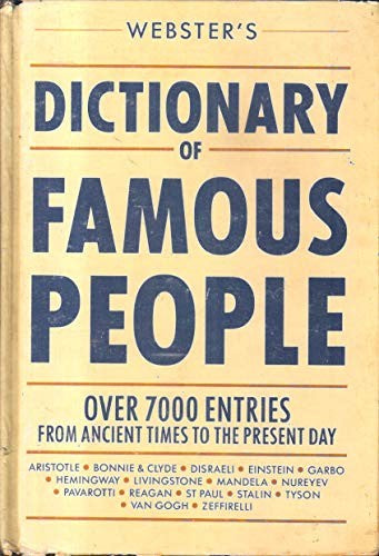 Websters Dict Famous People