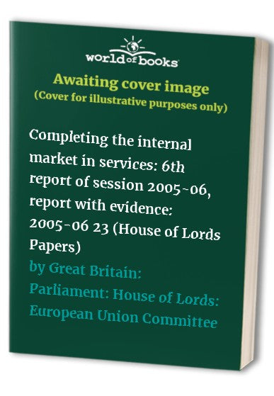 Completing the internal market in services