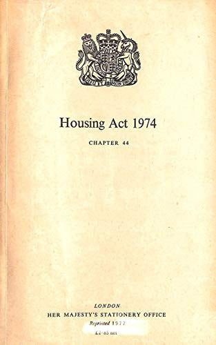 PGA 1974 CH.44 Housing Act 1974