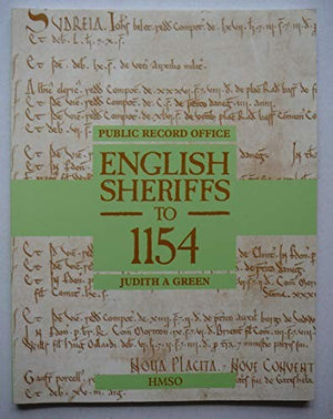 English Sheriffs to 1154
