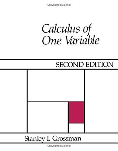 Calculus of One Variable